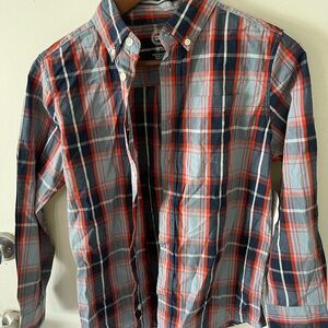 Men's Plaid Shirt - Blue and Red